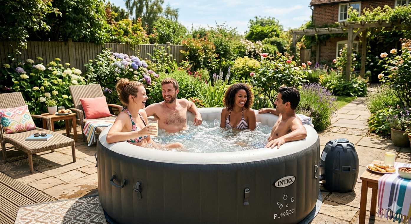 4 persoons Intex jacuzzi